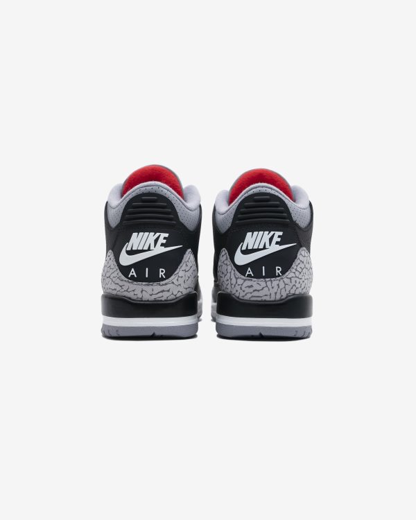 JORDAN GS AJ 3 RETRO - BLACK  FIRERED  CEMENTGREY Sale - Image 3