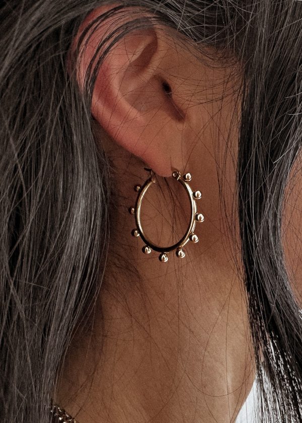 CAMPBELL WATER RESISTANT HOOP EARRING Fashion - Image 2