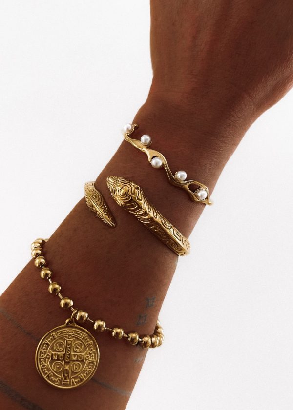 FINAL SALE: LEO WATER RESISTANT CUFF BRACELET For Cheap - Image 3