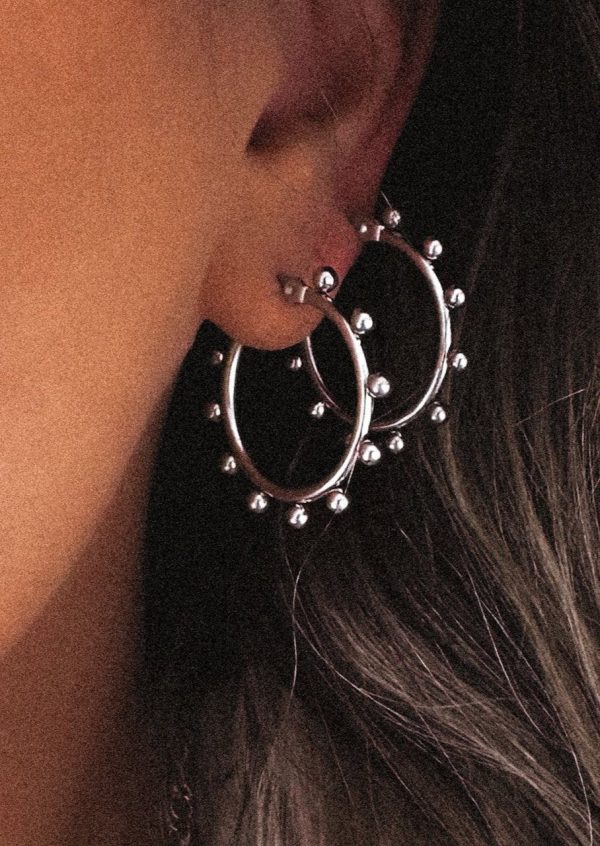 CAMPBELL WATER RESISTANT HOOP EARRING Fashion - Image 3