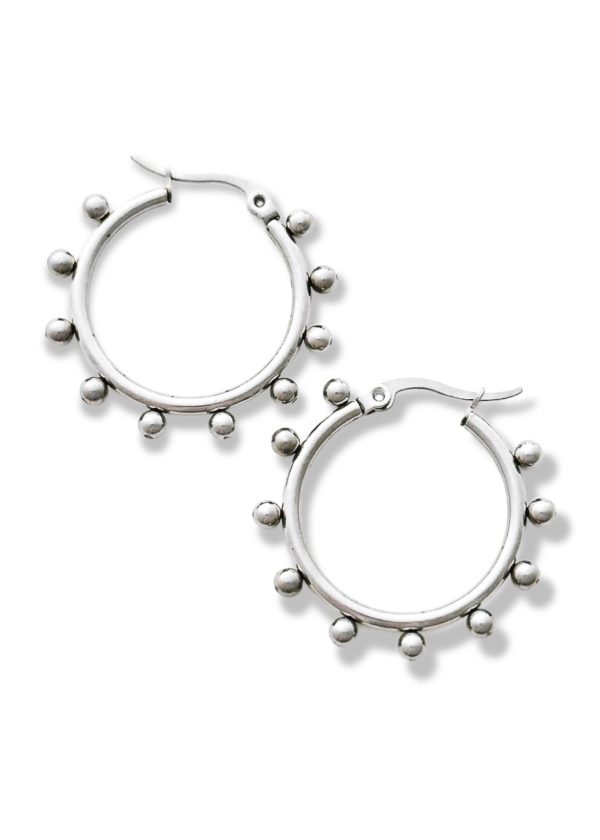 CAMPBELL WATER RESISTANT HOOP EARRING Fashion