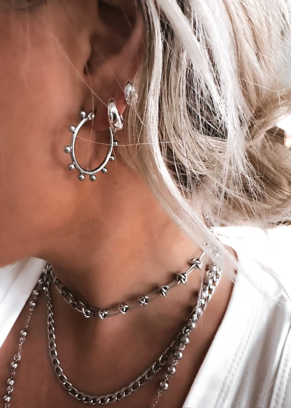 CAMPBELL WATER RESISTANT HOOP EARRING Fashion - Image 5