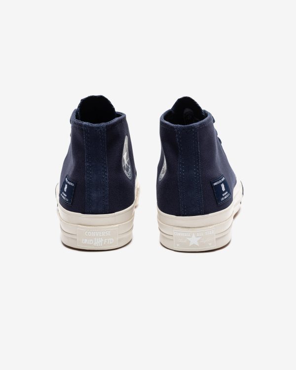 CONVERSE X UNDEFEATED CHUCK 70 MID - BLACKIRIS  PARCHMENT For Discount - Image 4