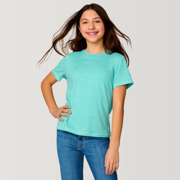 Girls  Microtech® Crew Neck Shirt For Cheap - Image 2