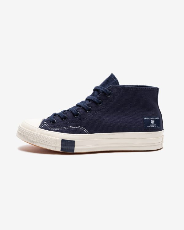 CONVERSE X UNDEFEATED CHUCK 70 MID - BLACKIRIS  PARCHMENT For Discount - Image 3