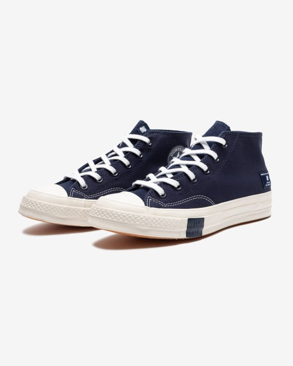CONVERSE X UNDEFEATED CHUCK 70 MID - BLACKIRIS  PARCHMENT For Discount