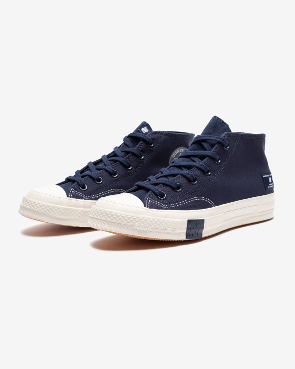 CONVERSE X UNDEFEATED CHUCK 70 MID - BLACKIRIS  PARCHMENT For Discount - Image 2